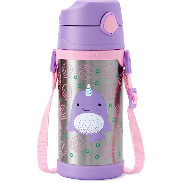 Skip Hop Zoo Double Walled Stainless Steel Bottle - Flamingo