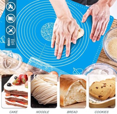 Silicone Non-stick Silicone Thickening Mat Rolling Dough Liner Pad Pastry Cake Bakeware Paste Flour Table Sheet Kitchen Tools