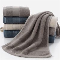 【cw】 Thickened bath towel increases water absorption adult solid silk soft affinity face !