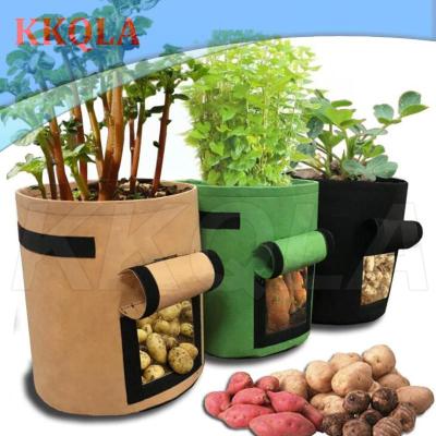 QKKQLA 7 Gallon Plant Grow Bags Potato Pot Greenhouse Vegetable Moisturizing Vertical Garden Bag Tools