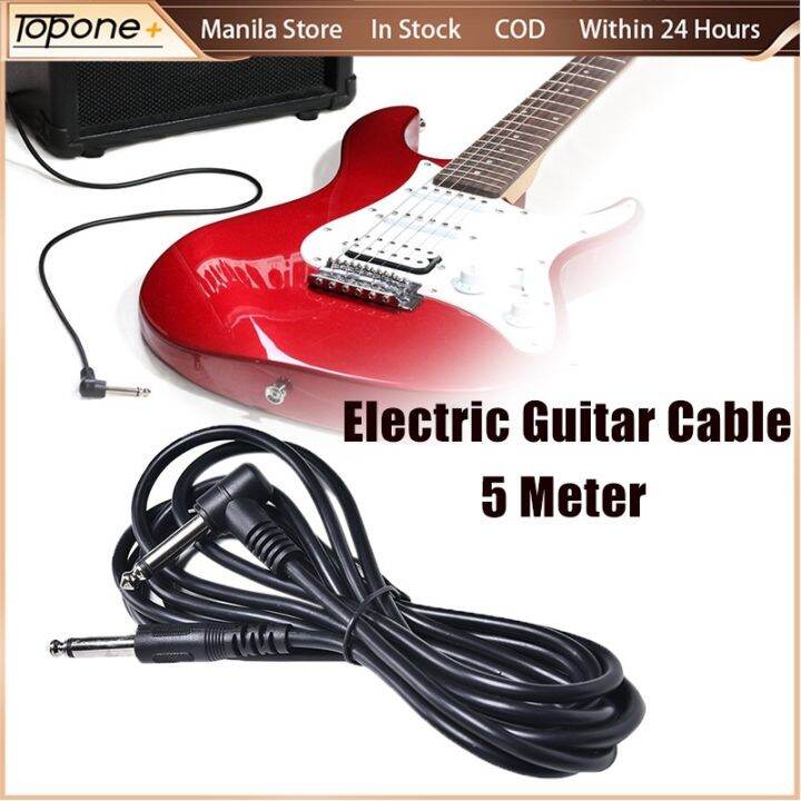 5 Meter Electric Guitar Cable Audio Cord for Bass Amplifier Instrument