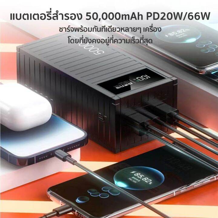 พาวเวอร์แบงค์-20000mah-50000mah-ชาร์จเร็ว-66w-pd20w-led-power-bank-fast-charge-support-super-fast-charging-ชาร์จเร็วรองรับ-4-เครื่อง-เพาวเวอร์แบงค์-มีการรับประกัน-1-year