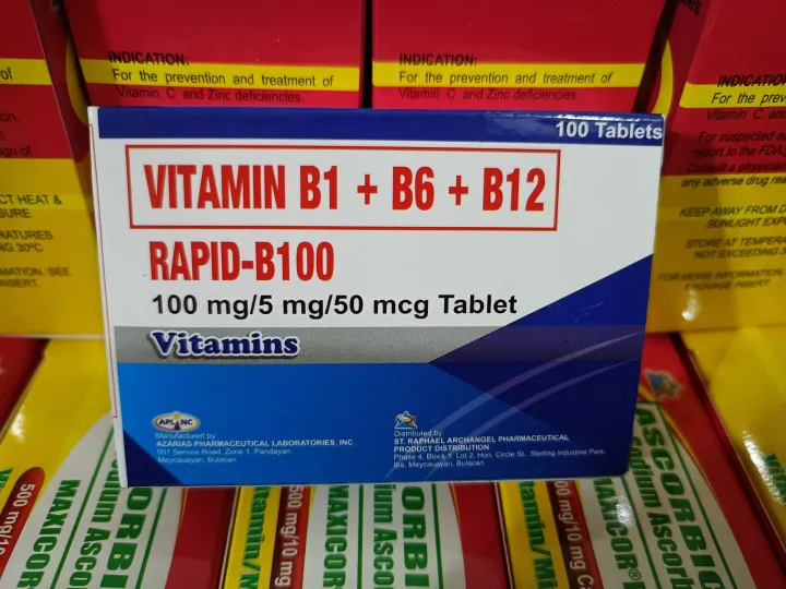 Vitamin B Complex (rapid-b100) 100 Tablets | Lazada PH