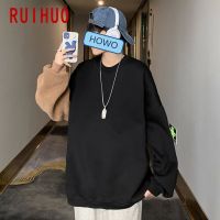 RUIHUO หมีเสื้อยืดสบายๆผู้ชายท็อปส์ฮาราจูกุสตรีบุรุษเสื้อผ้าตลกเสื้อสวมหัวผู้ชายเสื้อฮิปฮอป2XL 2022ฤดูใบไม้ผลิ