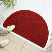 2021Eogoe Semicircle Retro Home Entrance Doormat Entryway Half Moon Door Mat Door Carpet for Bedroom Indoor Dust Removal Floor Mats