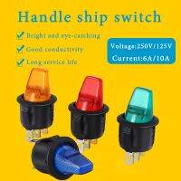 hot✉  2pcs mini circular switch 3Pin ON-OFF with illuminated Specail Electrical Toggle 220V/12V 6/10A