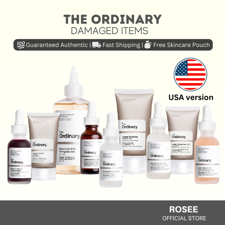 DAMAGED The Ordinary products (brand new) Azelaic, Glycolic Toner