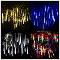 {Best-selling party decoration} 30/50Cm ฝนดาวตกไฟ Led String Fairy Garland ตกแต่งคริสต์มาสสำหรับบ้านกลางแจ้งงานแต่งงาน Garden Street Curtain Light