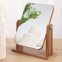[COD] mirror simple desktop rotating vanity oversized wooden