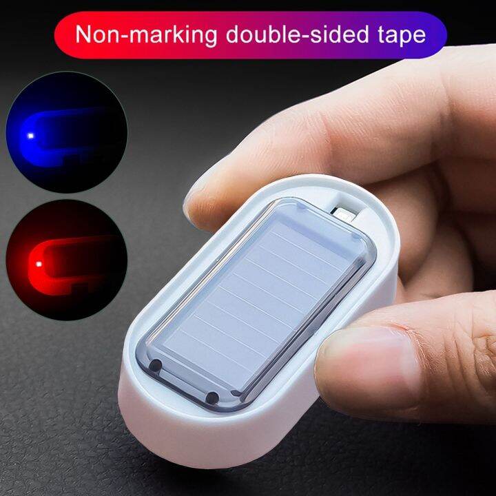 Universal LED Light Car Fake Solar Powered Alarm Lamp Security System