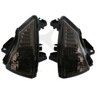 เครื่องไฟเลี้ยวสัญญาณหน้ารถจักรยานยนต์สำหรับ Kawasaki ER6F ER6N ER6R 2009-2011 2010สีดำ/ชัดเจน/แว่นตาใช้เล่นคอมพิวเตอร์