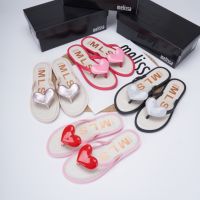 2023 New Merry Melissa Love Slippers Flip-flops Jelly Fragrant Flat Slippers