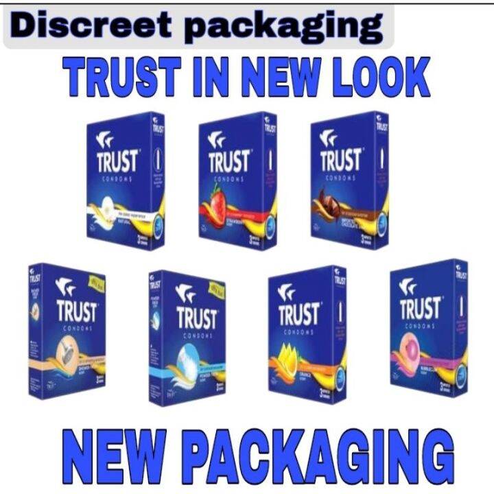 TRUST CONDOM ALL VARIANTS AND SCENTS AVAILABLE 3PCS PER PACK Lazada PH