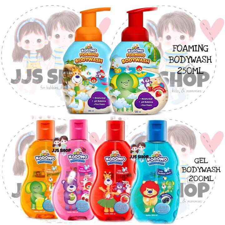 KODOMO SHOWER GEL FOAMING BODYWASH 200ML 250ML SABUN MANDI BAYI ANAK