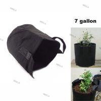 7 Gallon Fabric Plant Grow Bag Garden Planting Bag With Handle Growing Box Vegetable Potato Round Pot Container 6TH