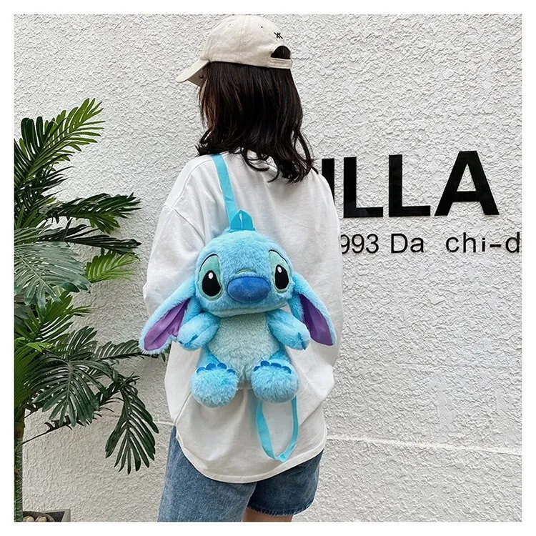 Cute Stitch Plush Backpack Anime Stuffed Doll Kawaii Stitch Kid