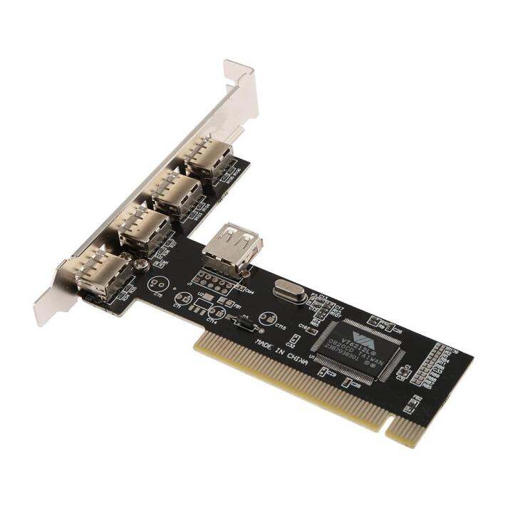 PC 4 Ports PCI to USB 2.0 HUB Riser PCI Expansion Card Adapter ...