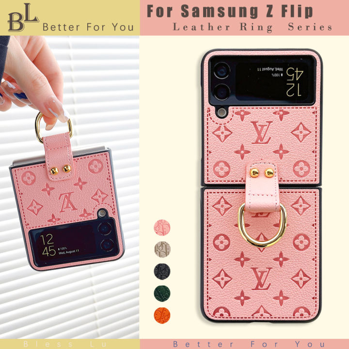 FLIP & FOLD] Louis Vuitton Monogram Leather Case for Samsung Galaxy Z Flip  1 2 3 4/ Z Fold 1 2 3 4 - Luxury Cell Phone Cover