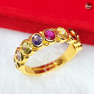 F8 แหวนนพเก้าพลอย แหวนปรับขนาดได้ แหวนเพชร แหวนทอง ทองโคลนนิ่ง ทองไมครอน ทองหุ้ม ทองเหลืองชุบทอง ทองชุบ แหวนผู้หญิง