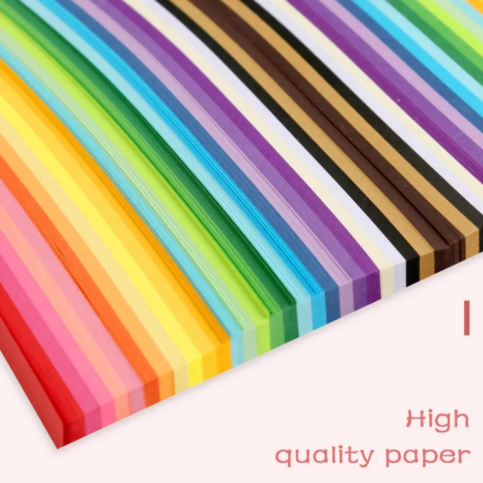 540 Sheets Lucky Origami Stars Paper Strips Double Sided Origami Stars 27  Color Decor Folding Paper For Arts Crafting Supplies