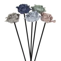 【YP】 5 Colors 5PCS Leather Artificial Rattan Reed Fragrance Diffuser Refill Stick Diy Floral Crafts