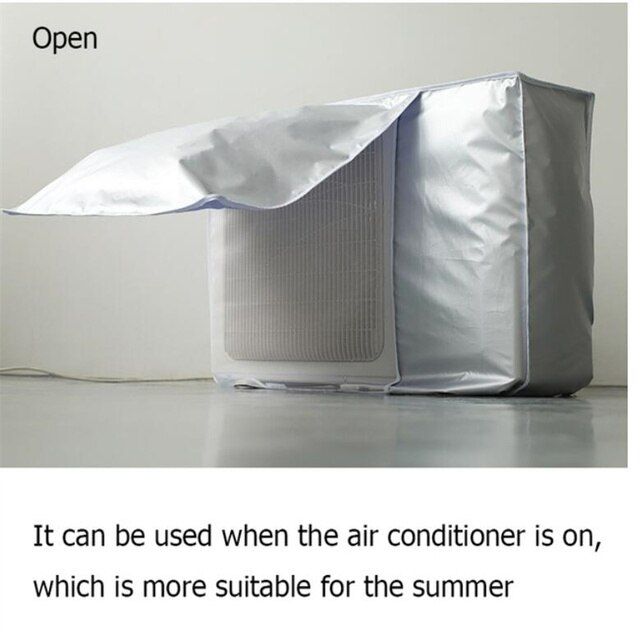 กระเป๋าอ็อกซ์ฟอร์ดเครื่องปรับอากาศหน้ากากแอร์กลางแจ้งกันน้ำฝาครอบกันฝุ่นใช้ซักในบ้านกันฝุ่นกันหิมะ