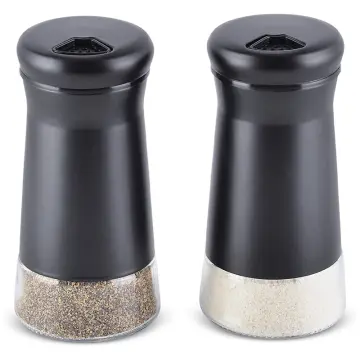 Salt Shaker or Pepper Shaker with Adjustable Pour Holes - Stainless Steel Spice Dispenser - Perfect for Pink Himalayan, Table Salt, Black and White