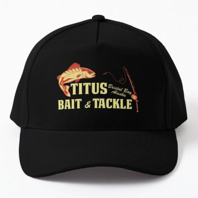 Titus Bait And Tackle Baseball Cap Hat Black Printed Solid Color Spring

 Outdoor Sport Fish Boys Casual Hip Hop Casquette