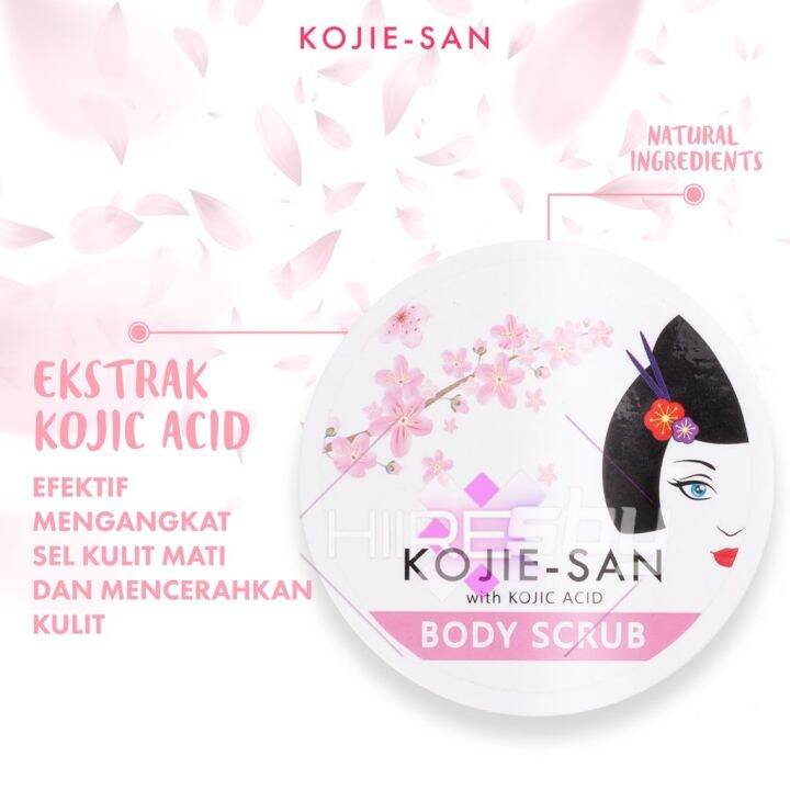 KojieSan Sakura Body Scrub Kojic 250gr Lazada Indonesia