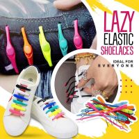 【hot sale】✲✓✑ D18 12pcs/Set Fashion Unisex Women Men Athletic Running No Tie Shoelaces Elastic Silicone Shoe Lace All Sneakers Fit Strap