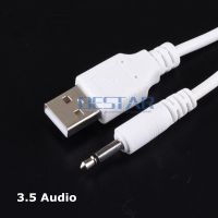 【HOT】 1m USB Jack Aux 3.5mm Mono Audio cable USB 3.5 mm jack 3.5 USB 2.0 to DC3.5mm 2A charging power cable 3FT