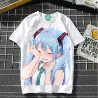 jersi baju lelaki wanita Hatsune Miku Anime Sekeliling T-Shirt Lengan Pendek Dua Dimensi Princess Knight Japanese Cart/*#jersi menshirts women Hatsune Miku Anime Surrounding Short-Sleeved T-Shirt Two-Dimensional Princess Knight Japanese Cart