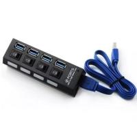 HUB USB3.0 4Port With on/off Switch speed 5GB (Black)