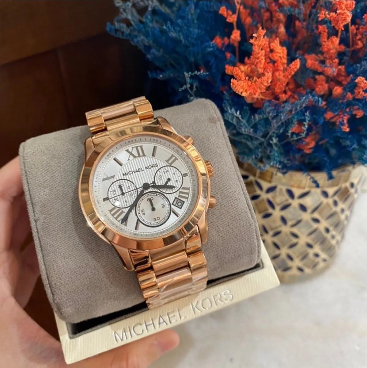 Michael Kors Womens MK6275 Cooper Rose Gold Watch