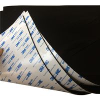 500x500mm Black Silicone Rubber Sheet Self Adhesive High Temp Mat