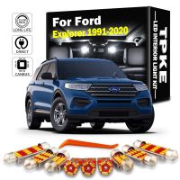 การส่งข้อมูลแบบติดต่อกันนำตกแต่งภายในแผนที่ชุดไฟหีบฝาทรงโค้งสำหรับ Ford Explorer 1991-2013 2014 2015 2016 2017 2018 2019อุปกรณ์เสริมรถยนต์2020