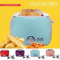 เครื่องปิ้งขนมปัง 2 ชิ้นขนาดกะทัดรัดพลาสติก Toast sandwich Maker Wide SLOT 6-Gear เครื่องปิ้งขนมปังปรับได้,EU