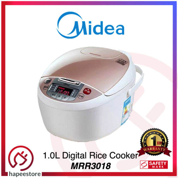 Midea 1.0L Digital Smart Fuzzy Logic Rice Cooker MMR3018 Lazada Singapore