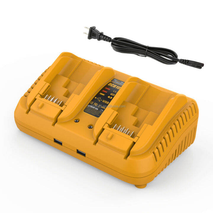 For DeWalt Battery Charger 12v-20v Max Battery Charger Dcb102 With Dual ...