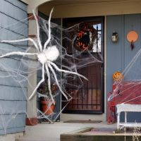 Lennie1 Halloween Decoration Spider Party Accessories Decorations Outdoor for Home Festival Scream Props Haunted House Web Events