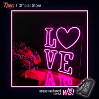 [ผลิตในไทย] Neon Factory ป้ายไฟนีออนดัด ข้อความ LOVE ไฟสีชมพู ขนาด 35x40cm ติดตั้งง่ายเพียงแค่เสียบปลั๊ก สายไฟยาว 2 เมตร ของแท้รับประกัน 6 เดือน