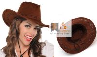 หมวกคาวบอย เดินเส้นเชือกเก๋ไก๋ พร้อมเชือกปรับคาง หมวกใ่ส่เที่ยว หรือธีม หมวกปาร์ตี้งานเลี้ยง  Cowboy Hat