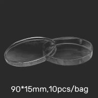 、’】【‘ 10Pcs 90Mm Polystyrene Sterile Petri Dishes Bacteria Culture Dish For Laboratory  Biological Scientific Supplies