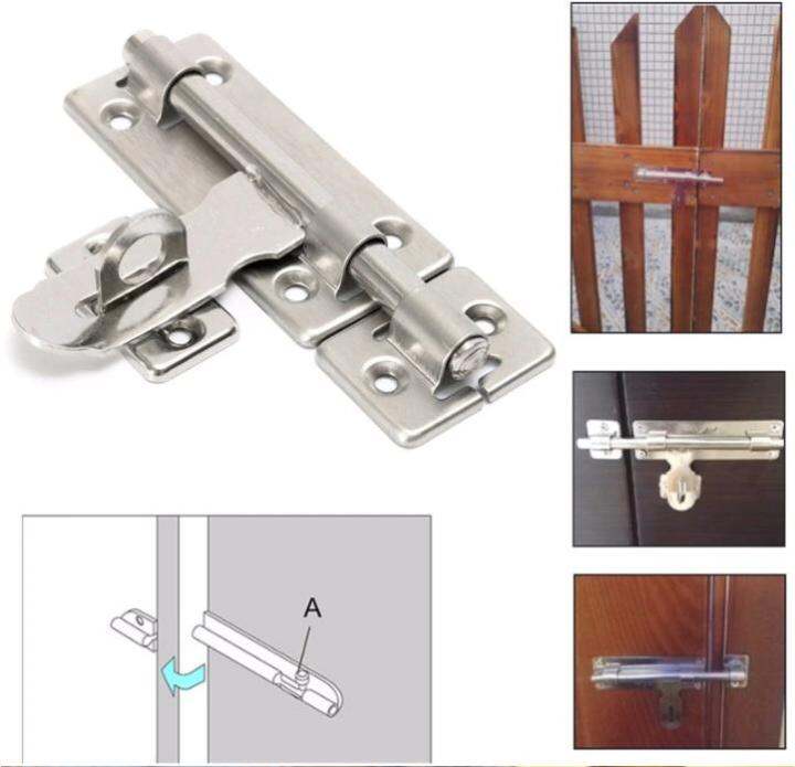 4 Inch Stainless Steel Hardware Door Lock Barrel Bolt Latch Padlock