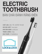 Bàn Chải Đánh Răng Điện Lock&lock ENR346BLK WHT - Sạc Không Dây -