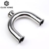 ☇ 3/4 1-1/2 2 Pipe OD 19mm/38mm/51mm Sanitary U Shape 3 Way 304 Stainless Steel Ferrule OD 1.5 2 Pipe Fittings Tri Clamp