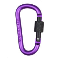 ?Wallyshop?คาราไบเนอร์ คาราบิเนอร์อะลูมิเนียม คาราบิเนอร์ ตะขอ carabiner  D Shape คาราไบเนอร์ รูปตัวDขนาด 8 CM ตะขอแขวน