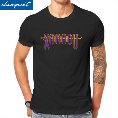 เสื้อยืดไม่ต้องรีด ผู้ชาย XANADU โอลิเวียนิวตันจอห์นเสื้อยืดผ้าฝ้ายเสื้อผ้าลําลองแขนสั้นลูกเรือคอเสื้อยืดพลัสขนาดบวกเสื้  WTGK