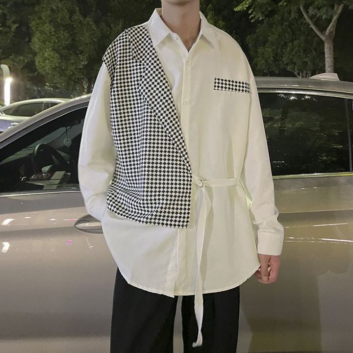 เสื้อเชิ้ตบาง-บผู้ชายสไตล์เกาหลีผ้เนื้อผ้าอย่างดี-เสื้อเชิ้ตลําลอง-ฤดูร้อนสไตล์เกาหลี-เสื้อเชิ้ตที่เป็นทางการ-เสื้อเชิ้ตสีขาว