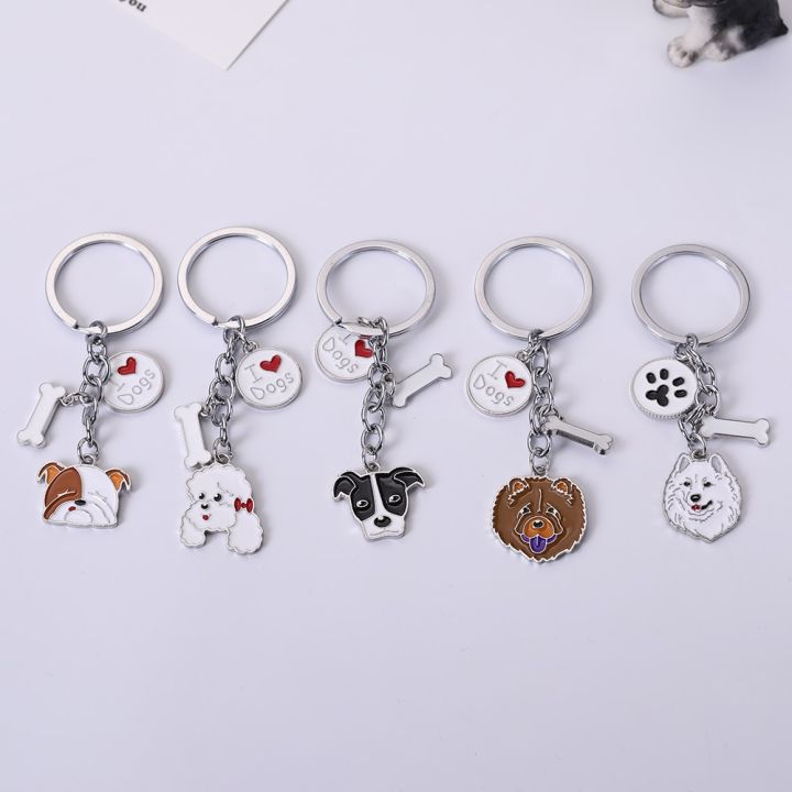 cute-dog-keychain-metal-pet-memorial-keychain-lovely-animal-poodle-chow-chow-bulldog-pendant-bag-charm-jewelry-gifts-key-chains